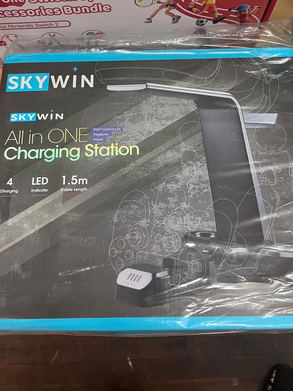 All-in-One Charging Station - Black/Blue
